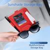 Wear-resisting Car Sun Visor Organizer Multifunctional Car Ticket Holder  Car Interior Accessory