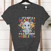 Its A Different Ability Autism Teacher Shirt Autism Awareness Cartoon Design Woman Tshirts Special Education Gift Classic Tops