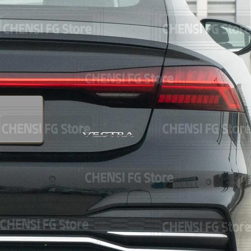 Lega Metallica 3D Per Opel Vauxhall Vectra Emblema Adesivo Logo Stemma Posteriore Bagagliaio Auto Argento Nero Accessori Auto Decalcomania Styling