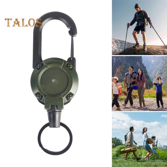 2 szt. Wytrzymały wysuwany brelok do kluczy, identyfikator, wielofunkcyjne narzędzie, klips karabinkowy, klucze, identyfikatory, taktyczny zwijak ID z wysuwanym sznurkiem