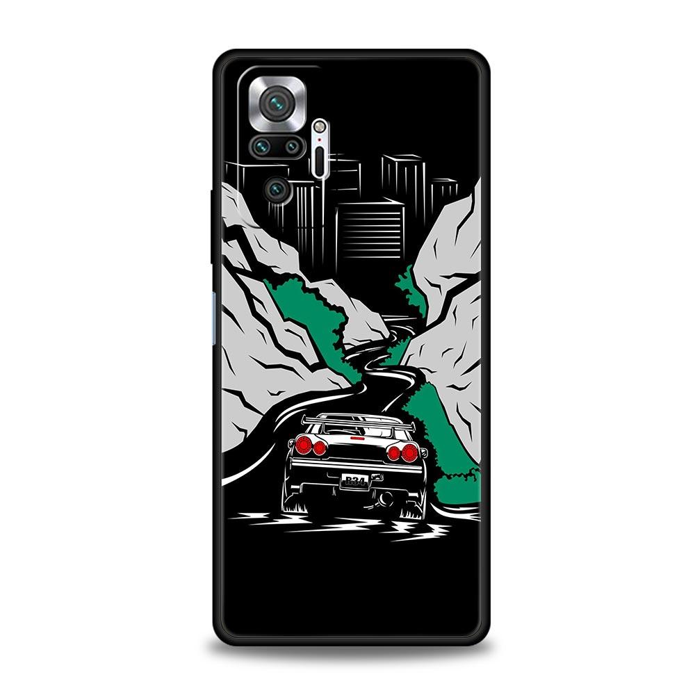 

Phone Case Cover for Redmi 14C 10C Note 15 14 13 12 10 11 Pro Plus K40 5G Soft TPU Shockproof Fundas Shell JDM Car Capas Coque Note 12 Pro 5G