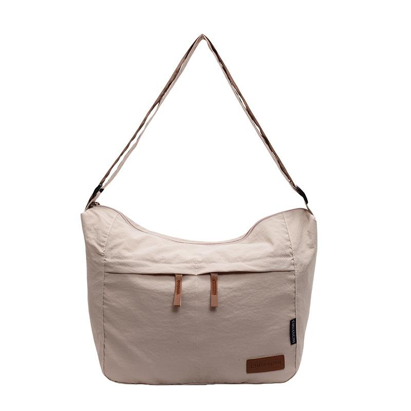 Canvas bag women's large-capacity new versatile shoulder messenger bag cloth bag class commuter tote bag