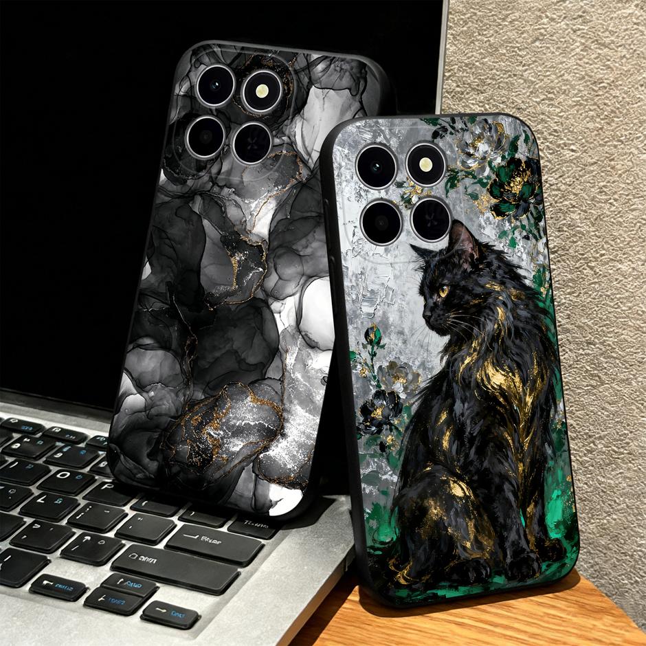 For Honor X6C X6B X6D X7D X7C Case Brilliant Flower Vintage Dyeing Anti-drop Simplicity Matte Shell For HonorX6C honorx7d Bumper