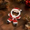 Holiday Souvenir for Friends Christmas Santa Bottle Opener, Zinc Alloy Refrigerator Magnet, Home Decor Gift Beer Cap Cute Stocking Stuffer Opener