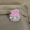 EL SEÑOR ES MI PASTOR Enamel Pins Pink Sheep Bible Quotes Brooches Lapel Badge Cute Cartoon Faith Jesus Jewelry Gift for Friends