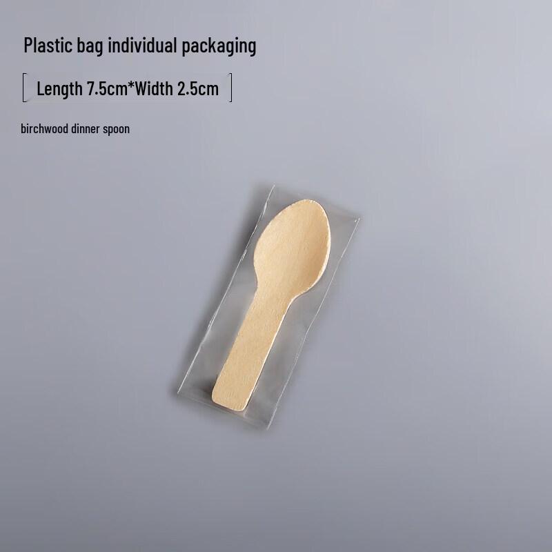 Eco-Friendly Small Wooden Dessert Spoons