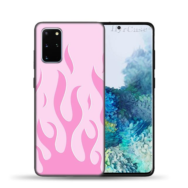 Fire Artistic Flame Silicone Case For Samsung S22 S21 Ultra S20 Fe Plus A53 A73 A52 A72 A51 A71 A22 A12 A32 A50 A33 A13 Cover