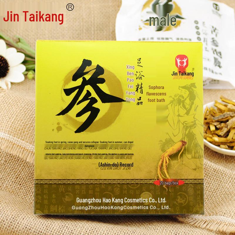 Jintaikang Herbal Foot Soak Sachets: Mugwort, Saffron & Ginger Infused