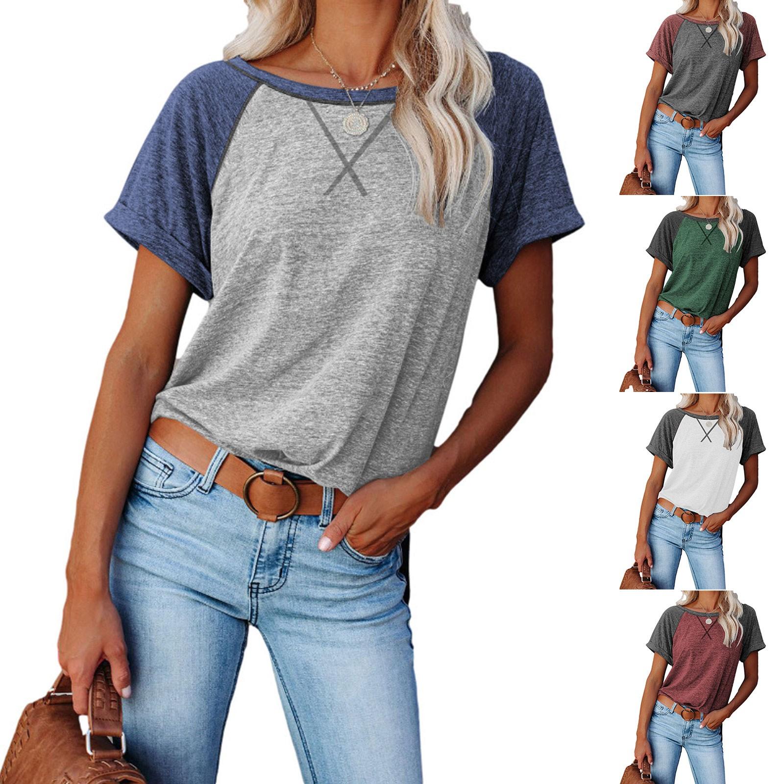 

Женская летняя футболка с коротким рукавом с коротким рукавом