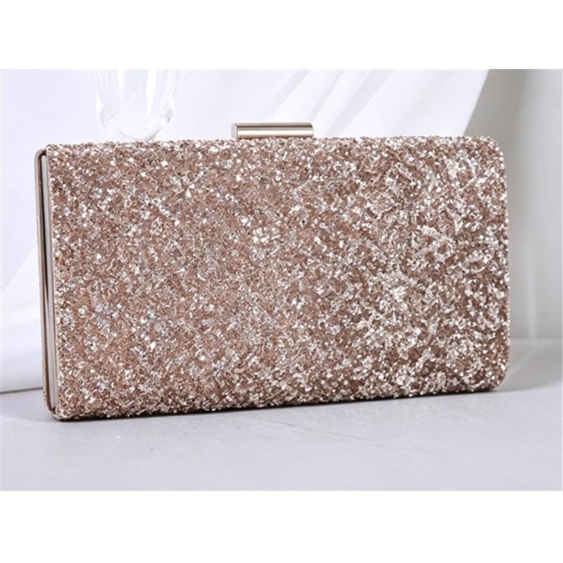 Glitter rhinestone Korean style simple high-end dinner bag hand-held one-shoulder cross-body bag for women banquet dress bag