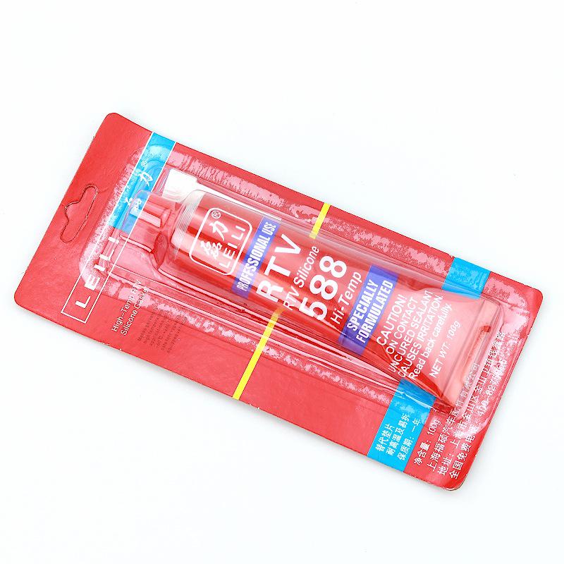 588 High-Temperature Red Silicone Sealant for Automotive Motor Repair - 100g