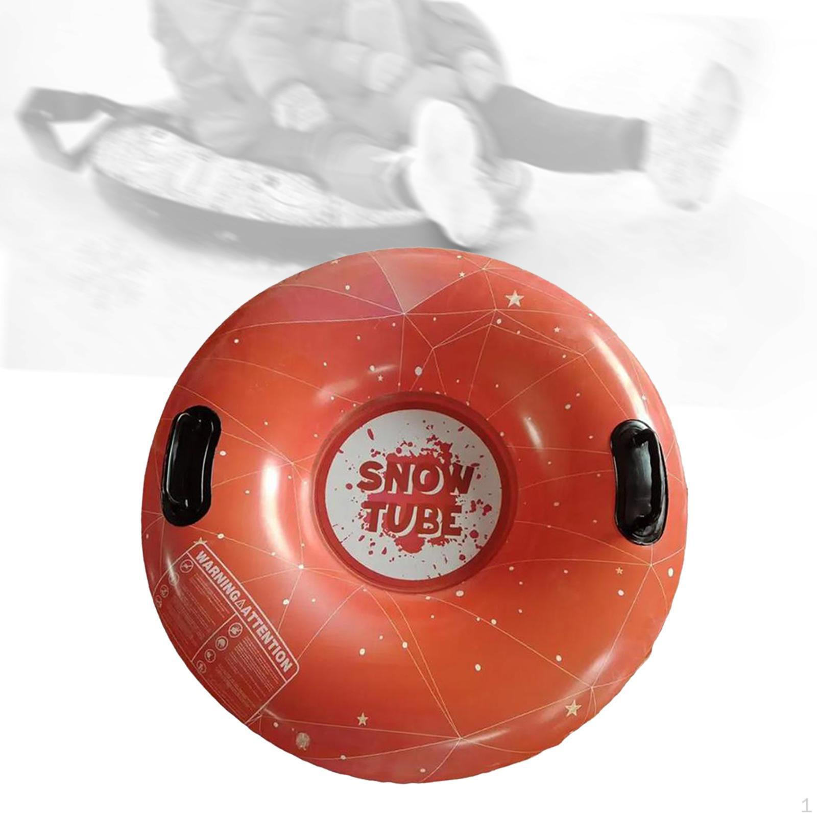 

35-дюймовые надувные снежные сани для детей и взрослых, рождественские с ручками красный