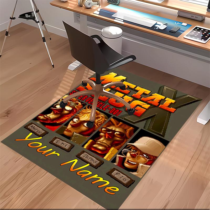 Custom Personalization Metal Slug Print Area Rug - Soft, Washable Non-Slip Indoor Mat,Living Room,Home&Office Decorative Rug