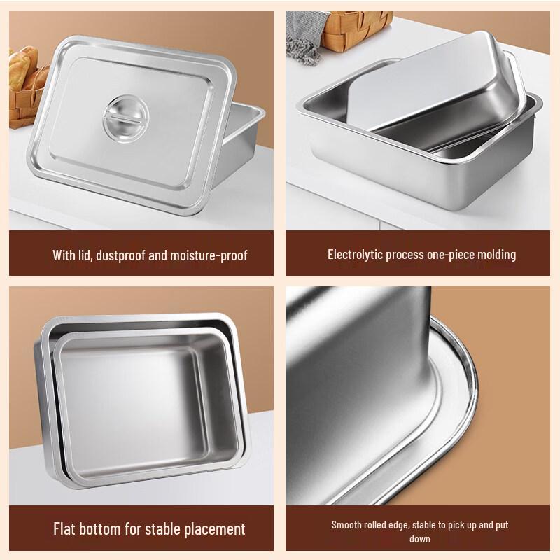 Shengjia Stainless Steel Commercial Food Pan with Lid