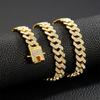 12mm Full Diamond Hip Hop Necklace: Men's Punk Retro Ins Style Exclusive