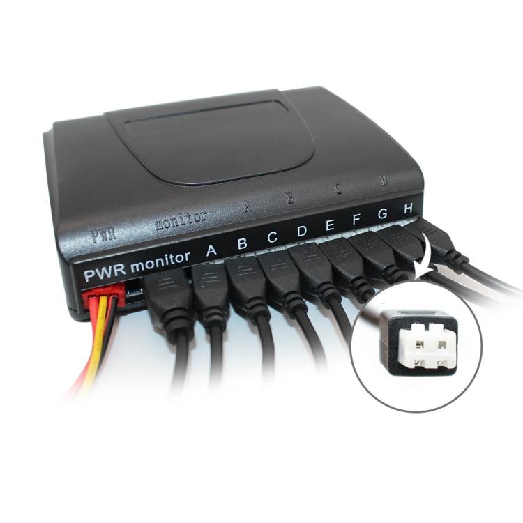 PZ-300-8 Auto-Parkplatz-Rückfahr-Summer LED-Monitor Parkwarnsystem mit 4*7m Frontsensoren und 4*2.5m Hecksensoren