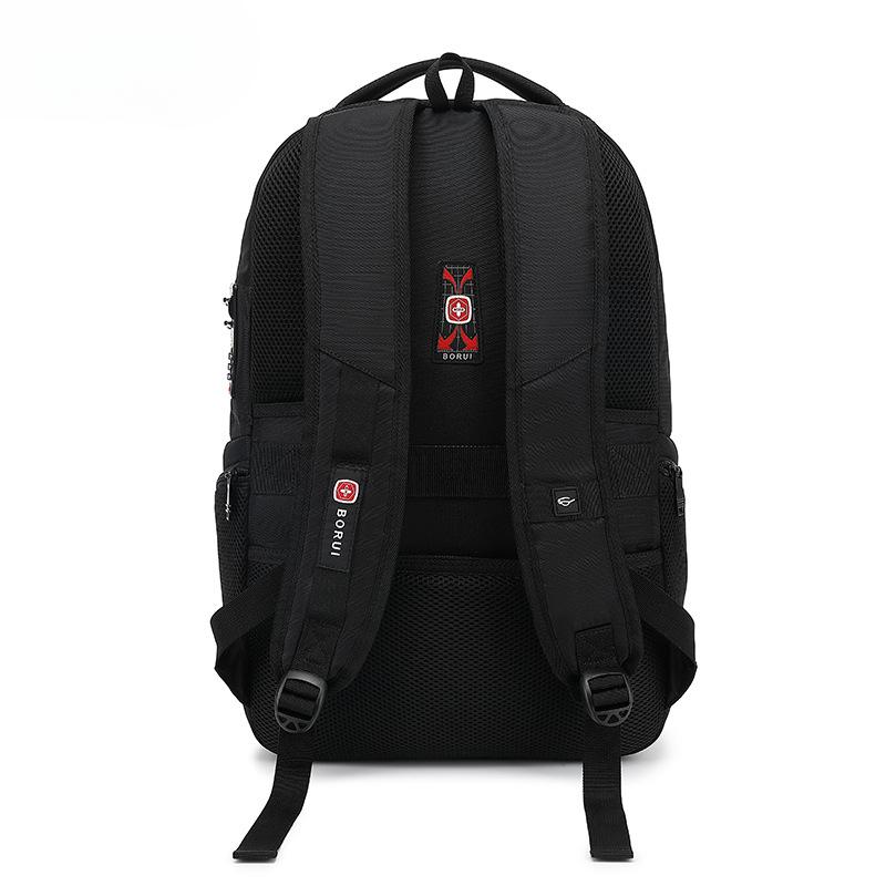 Casual Backpack Business Men's and Women's Casual Nylon Waterproof Travel Student Computer Schoolbag Cushioned Cotton Carrier