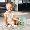 Wooden coffee maker for children with accessories