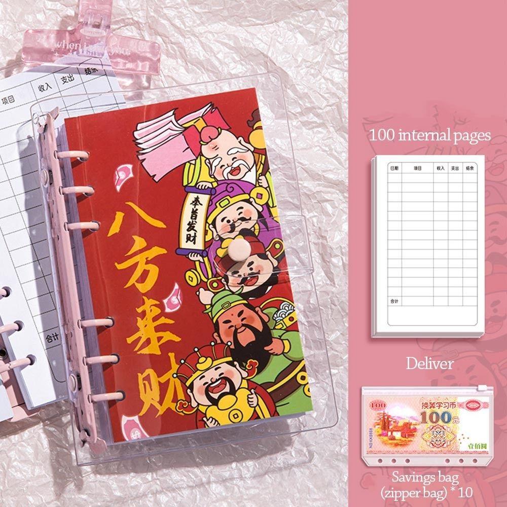 Large Capacity Envelopes Money Saving Challenge PU Savings Binder Money Collection Book  Children