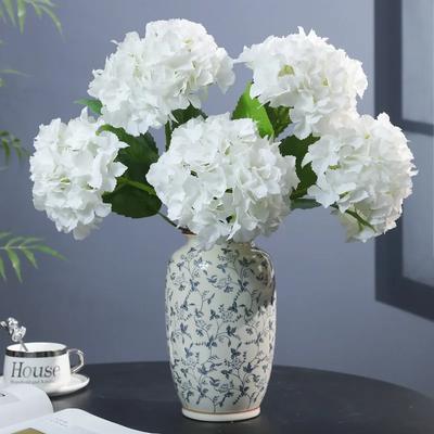 4Pc Faux Moisturizing Hydrangea Real Touch Artificial Flowers Luxury Home Decoration Bridal Bouquet Wedding Party Fake Hydrangea