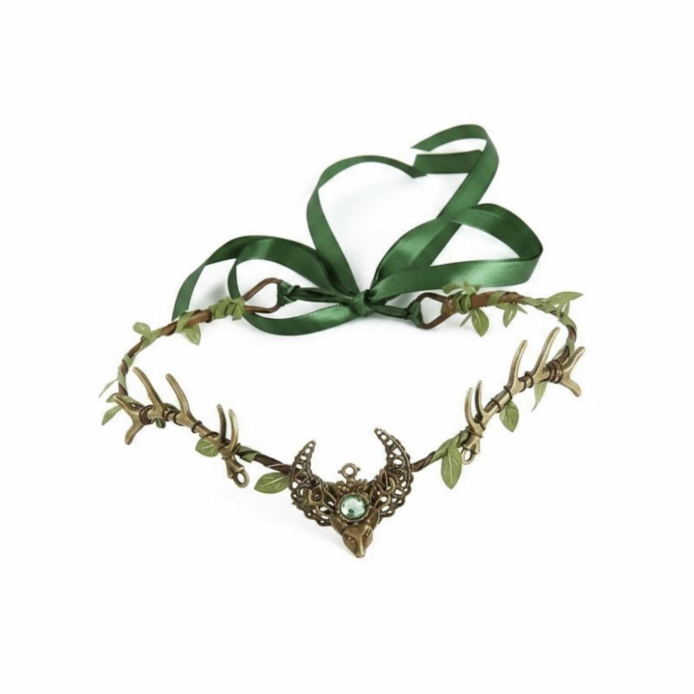 Rhinestone Decorated Fairy Tiara Twig Branch Design Fairy Headpiece Woodland Elven Crown For Women