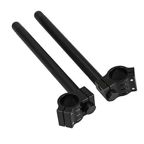 HANSWD Fork Clip-On Handlebar CNC Risers for 1969-1982 Honda, Suzuki, and Yamaha (36mm Regular Handlebars)