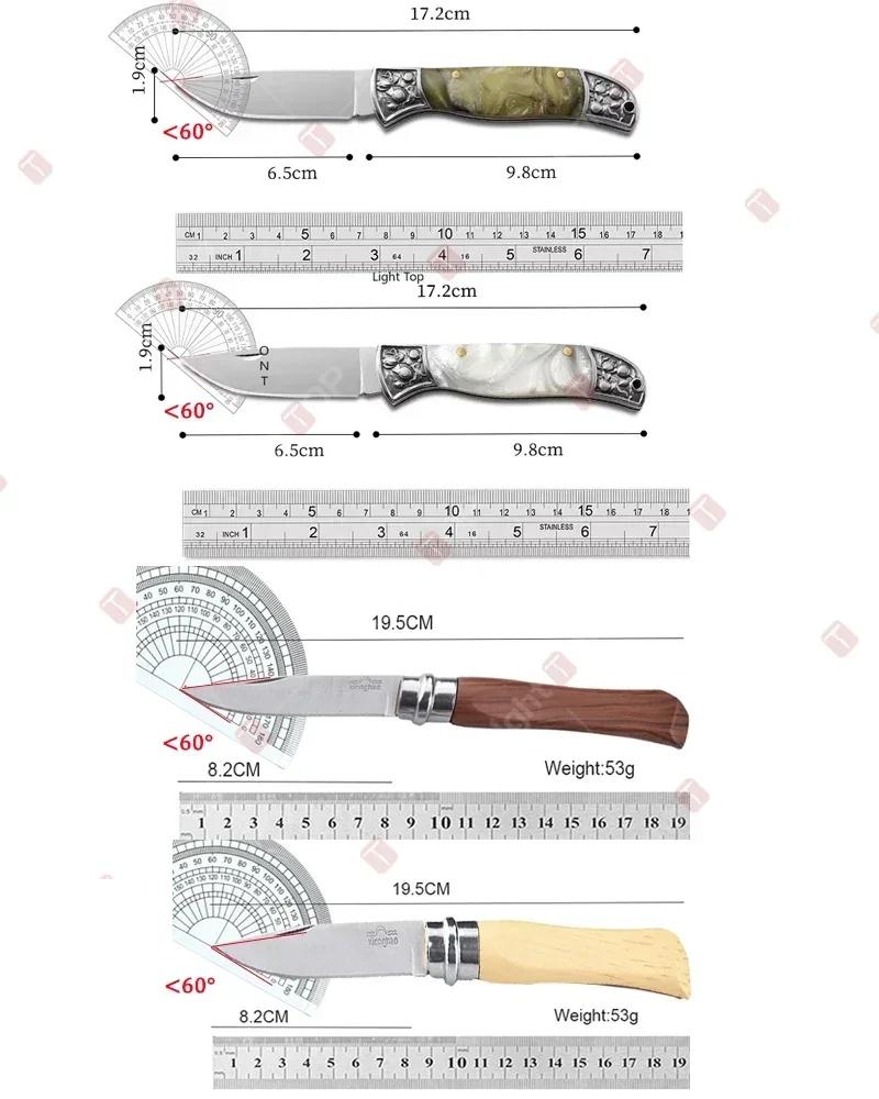 WXCOO Kitchen Slicing Knife Portable Folding Pocket Knives Utility Meat Cleaver Ultra Kitchen Accessories Fruit Cutting Tool