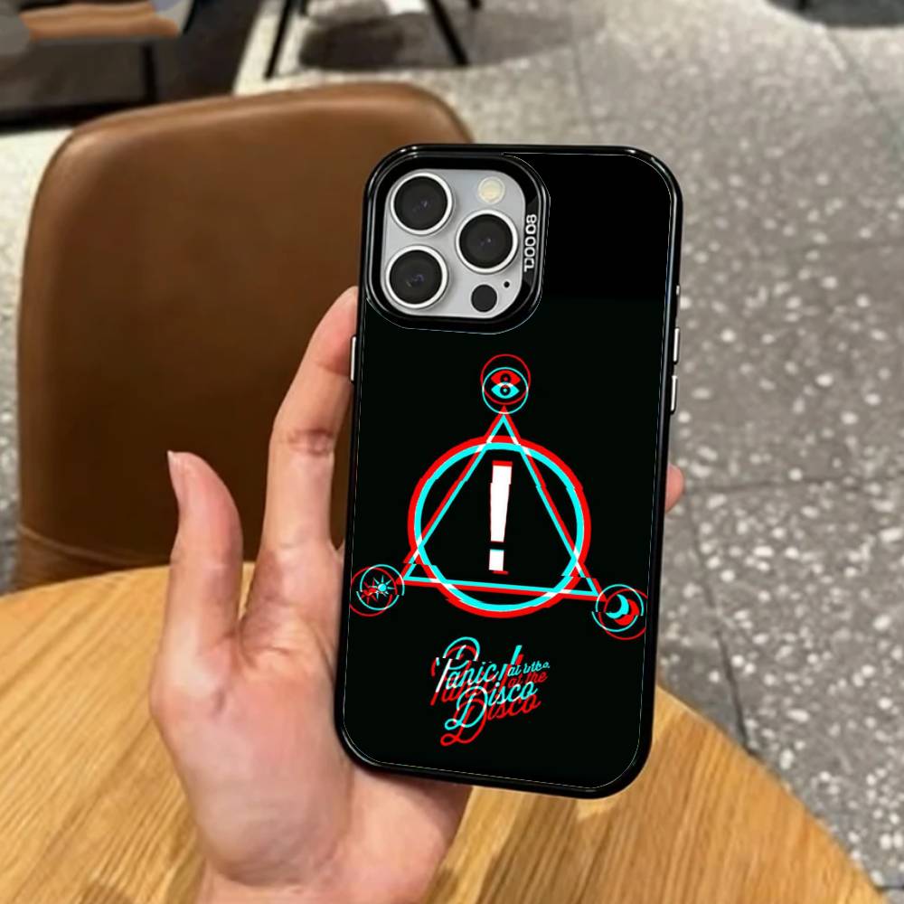 

P-Panic A-At The D-DiscoS Phone Case For iPhone17,16,15,14,13,12,11 Plus,Pro Max Colored Silver Plated Inside Cover iPhone16plus