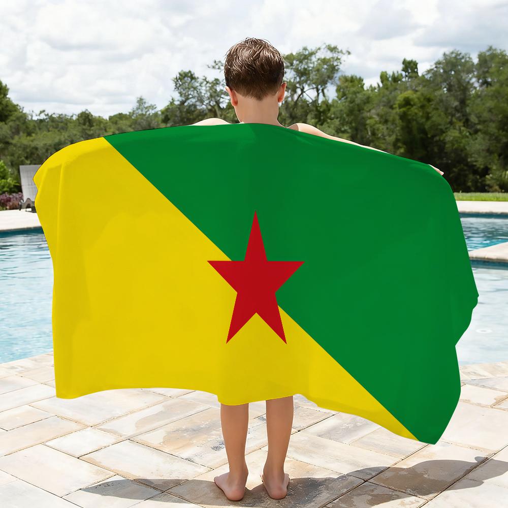 French Guiana Towel Shower Sauna Travel Spa Quick Dry Gym Accessories Soft Large Beach Towels