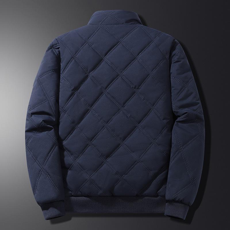 Winter Men Fleece Warm Padded Jacket Men Stand Collar Thermal Parkas Men Cotton Thicken Windbreaker Jacket Men Clothing