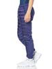 Mizuno Techfill Hybrid Training Blue Size 32MFA535 Pants, Moisture-Wicking, Heat-Retaining, Washable, Men's Depth, L,