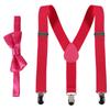 Bretelle per bambini con papillon Moda Bambini Set papillon Bretelle da ragazzo Bretelle regolabili da ragazza Cravatte da matrimonio per bambini Accessori