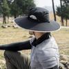 Mens Quick-Dry Fishing Bucket Hat with Detachable Neck Flap and Face Shield Large Brim Summer Sun Cap Removable Hat Top