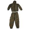 Outdoor Camouflage Suit Polyester Fiber Loose 3D Leafy Ghillie Suit for Bird Watching Hunting