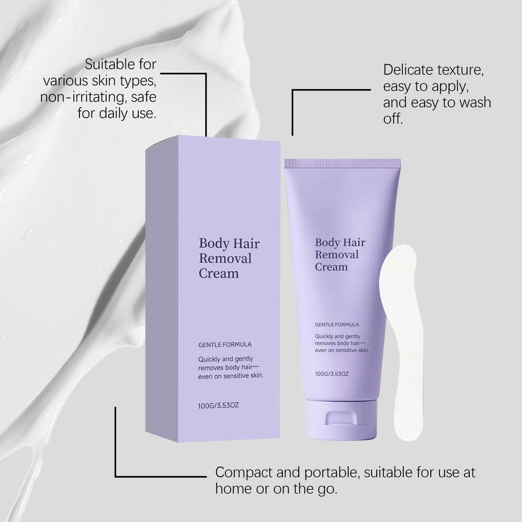 Underarm & Hand Hair Removal Cream - Gentle Formula That Prevents Dark Spots & Ingrown Hairs, Safe for Sensitive Body Areas.