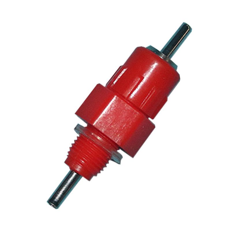 

Автоматическая ниппельная поилка для кур с красной головкой для птицы и уток - конструкция со стальным шариком