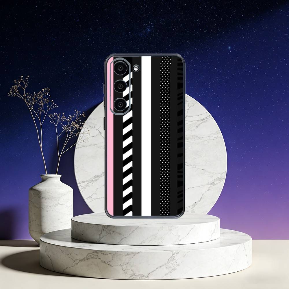 Stripe pattern Phone Case For Samsung Galaxy A73,A72,A71,A70,A53,A52,A51,Others Soft Black Cover