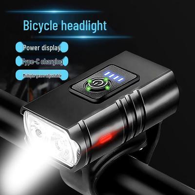 Hochleistungs-Fahrrad-Frontlicht aus Aluminiumlegierung für Nachtfahrten - Straßen- & Mountainbike-Taschenlampen-Set