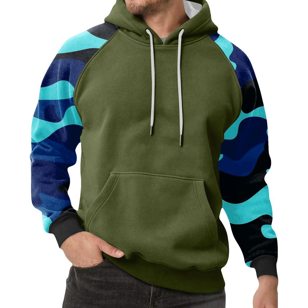 Men's Camouflage Sweatshirt Hoodie Men's Sports Large Size Casual Sweatshirt