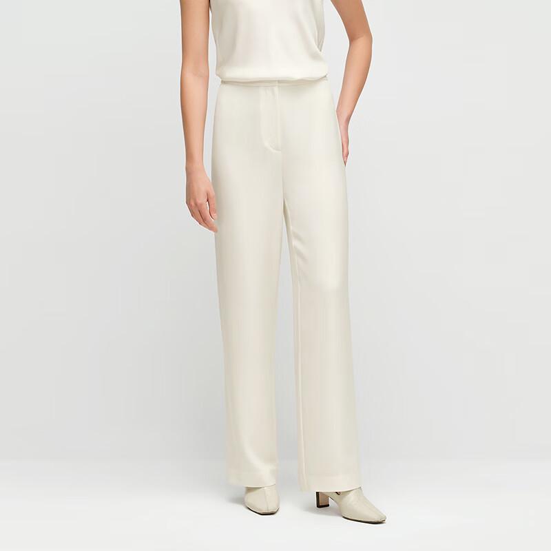 OVVOVV Women's 22MM Elastic Crepe Casual Pants