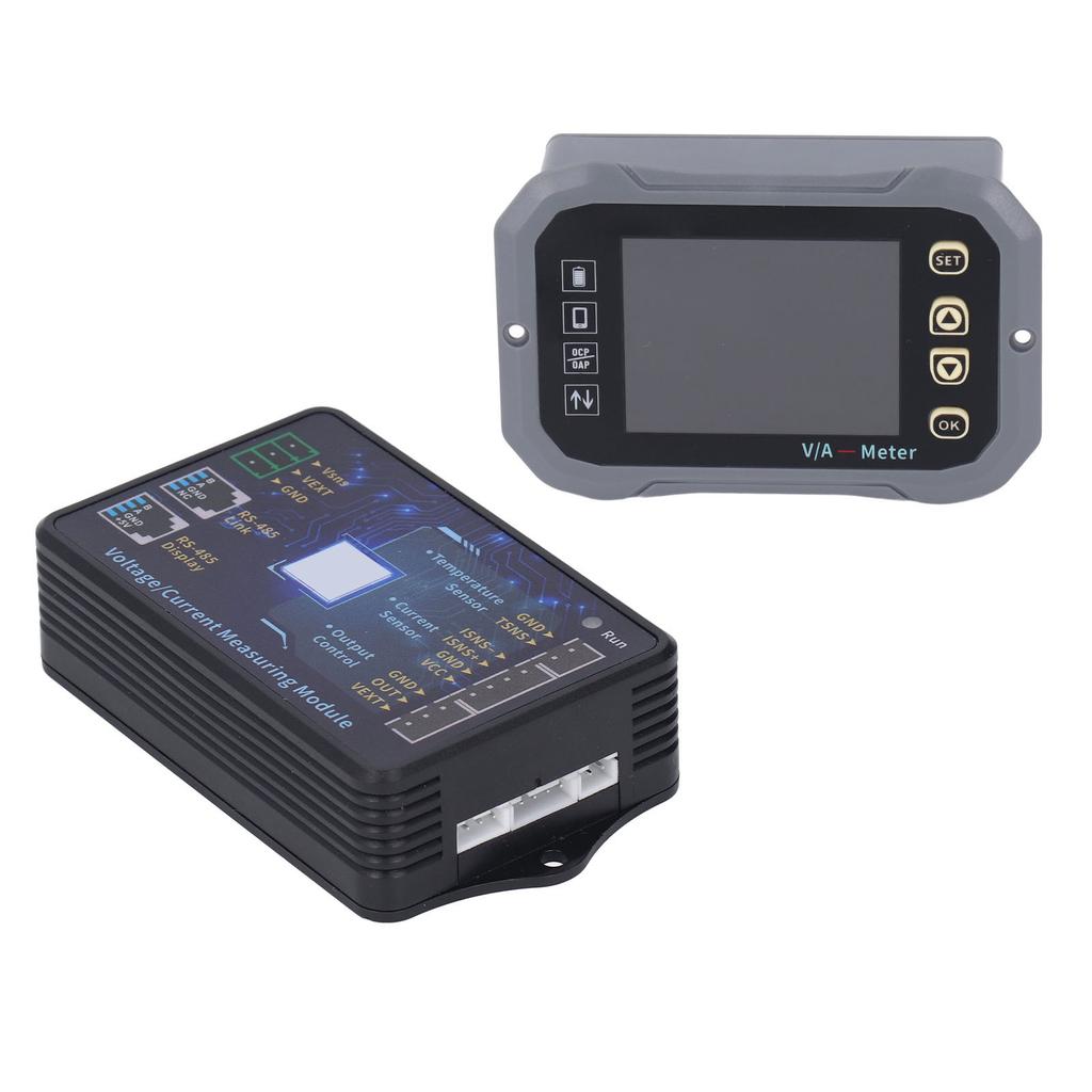 Battery Monitor 400A 2.4in Ultra Clear Display with Shunt 0‑120V Voltage Current Meter