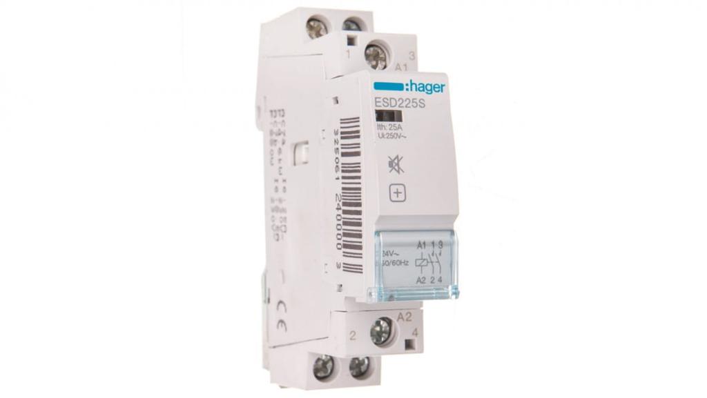 Modular Contactor 25A 2No 24V Ac Esd225S