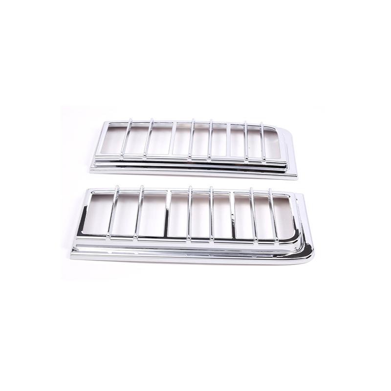 

For Hummer H2 SUV 2003-2009 ABS Black/Silver Car Tail Light Cover Tail Light Guard Decorative Sticker Car Accessories