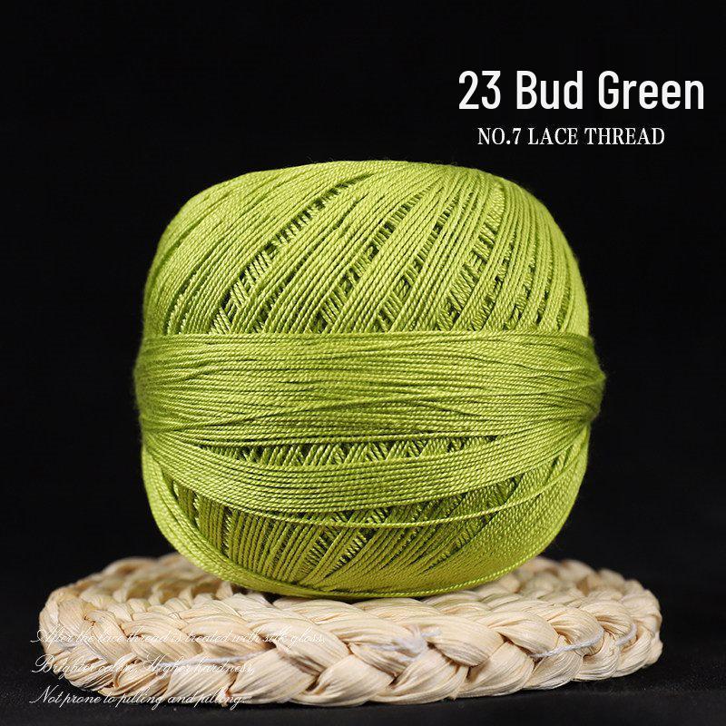 No. 7 Soft Silk Lace Yarn - Hand-Knitted, Strong Twist for Summer and Short Sleeves