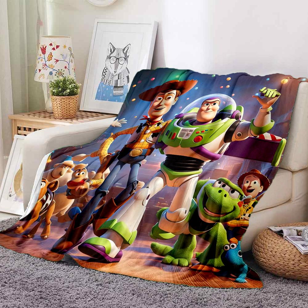 1Pc Toy Story Adventure Blanket Soft And Comfortable Casual Warm Camping Travel Christmas Halloween Xmas Gift M924352