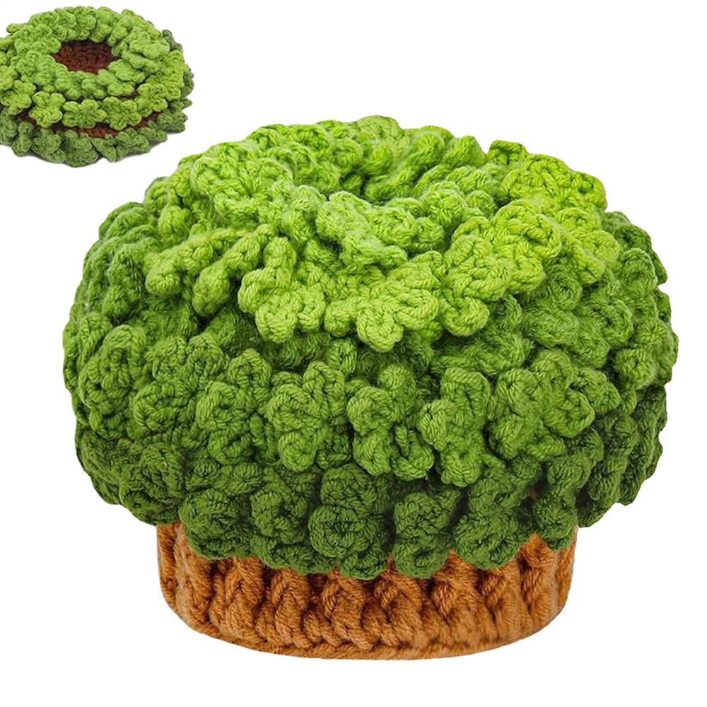Plant Crochet Coaster Kit DIY Crafting Set Plant Pot Knitting Set For Adults Teens DIY Enthusiasts Group Activity Craft Lovers