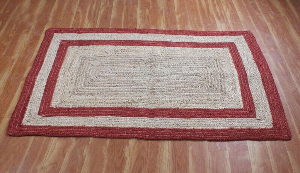 Jute Handmade Rug Round Natural Rug for Any Space Look Rustik Decor For Any Space