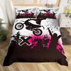 Set Piumino Motocicletta Set Biancheria da Letto Set Copriletto a 3 Pezzi