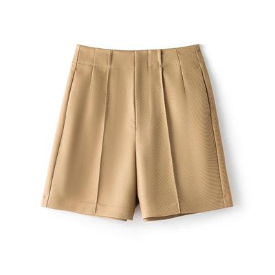 Women's High-Waisted Straight-Leg Casual Shorts