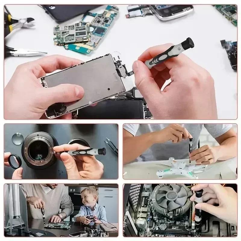 Elektronik Skruvmejselsats 115 i 1 Precisionsskruvmejselverktyg Hylsmejsel Professionella Magnetiska Reparationsverktyg Reparation av Bärbar Dator